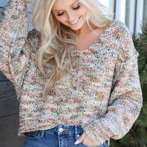 Free people highland chunky knit sweater NWT Small